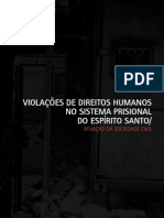 Violações de Direitos Humanos no sistema prisional do Espírito Santo: atuação da sociedade civil