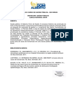 Ementa Do Curso de Saúde Pública 520h - Neuza Borges Dos Reis