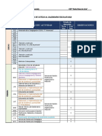 Seguimiento Al Calendario de Actividades