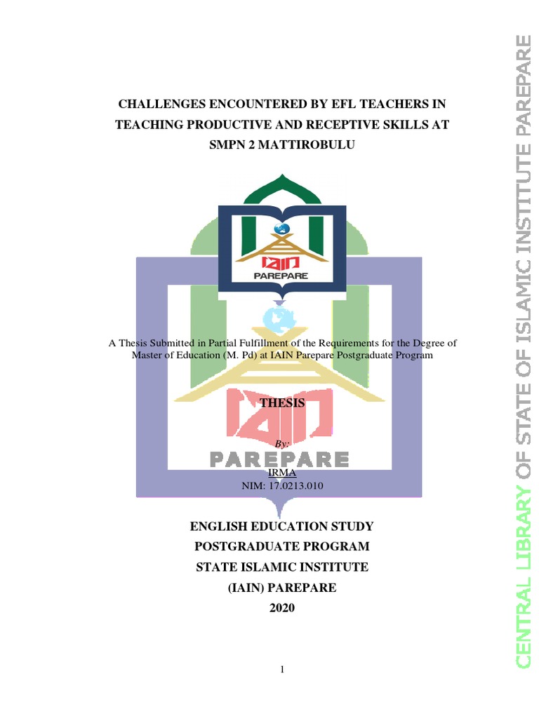 EFL Teachers' Challenges in Skills Teaching | PDF | Teaching Method ...