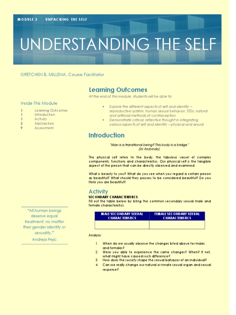 Module 3 unpacking the self pdf