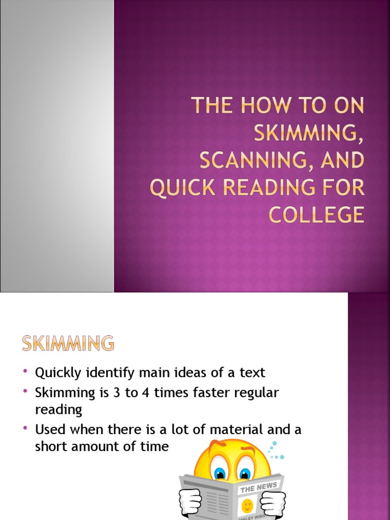 Reading Strategies (Skimming) PDF