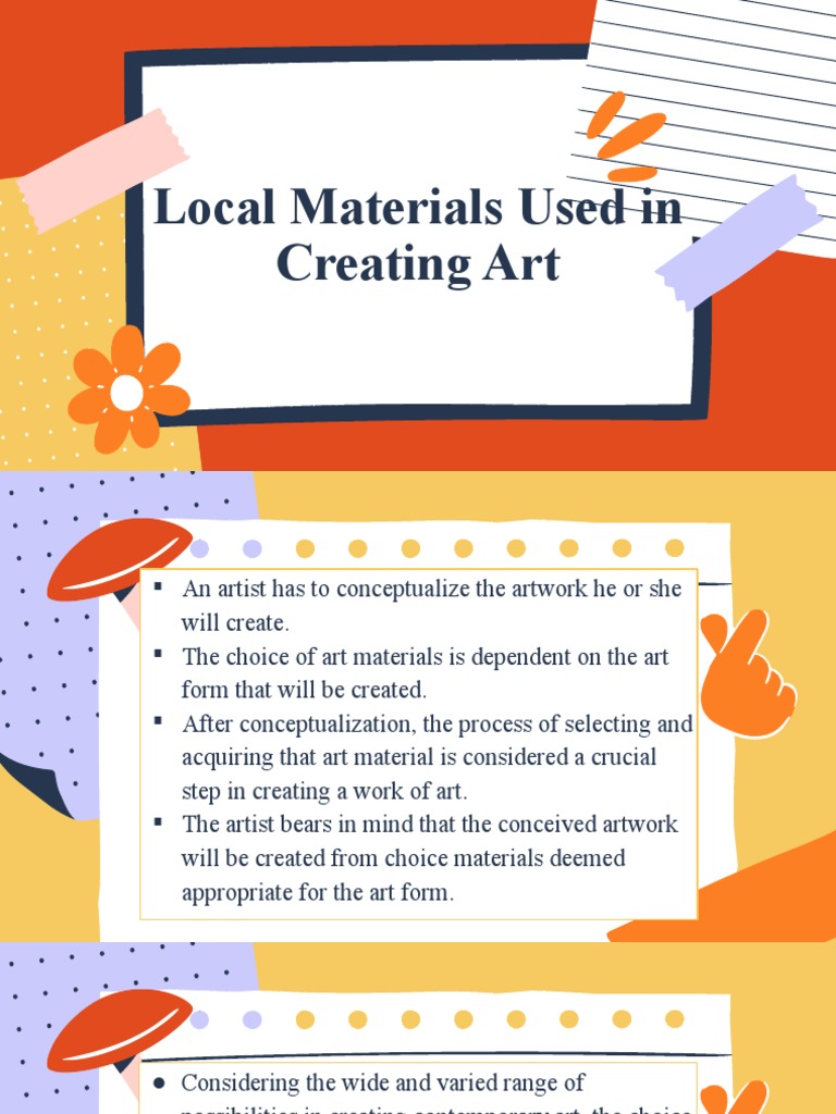 Local Materials Used in Creating Art PDF