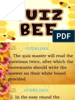 Grade 6 - Quiz Bee