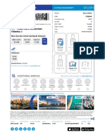 Boarding Pass for Flight from TLV to KIV