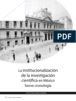 La Institucionalizacion de La Investigacion Cientifica en Mexico