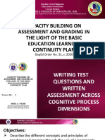 Session 4 - Writing Test Questions Across Cognitive Process Dimensions