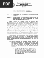 OCA Circular No. 310-2022