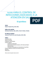 Guía para El Control de Infecciones Asociadas A La Atención A La Salud. El Quirófano