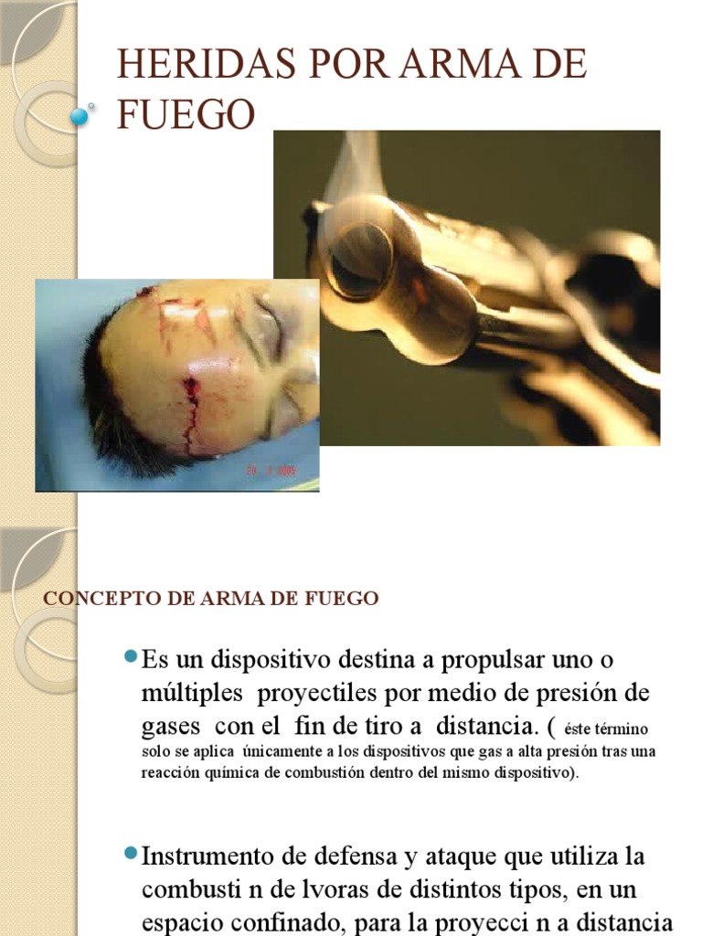 Heridas Por Arma de Fuego | PDF | Armas de fuego | Munición