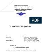 Comites de Etica y Bioetica