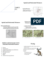 Horizontal Distance Measurement I: Spatial and Horizontal Distances