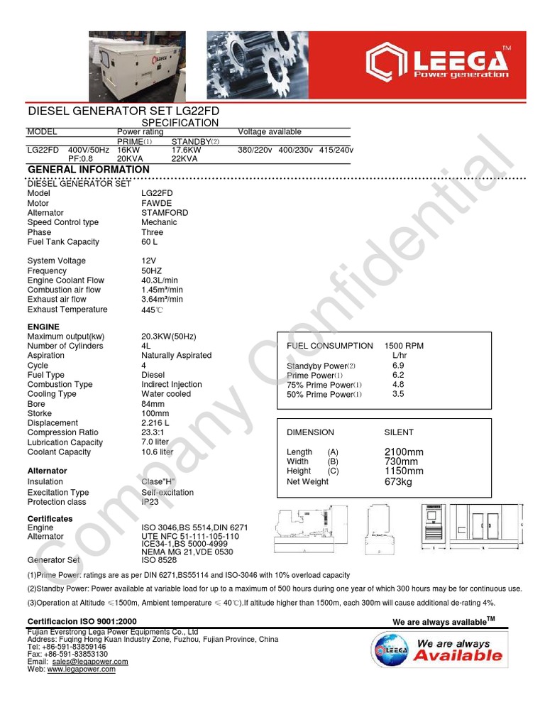 LG22FD | PDF | Diesel Engine | Engines