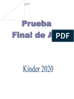 Kínder - Prueba Final de Año