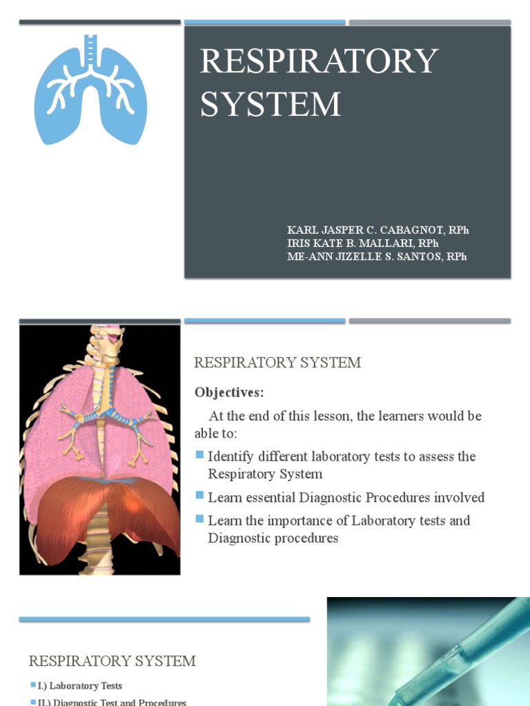 Respiratory Diagnostic Tests PDF