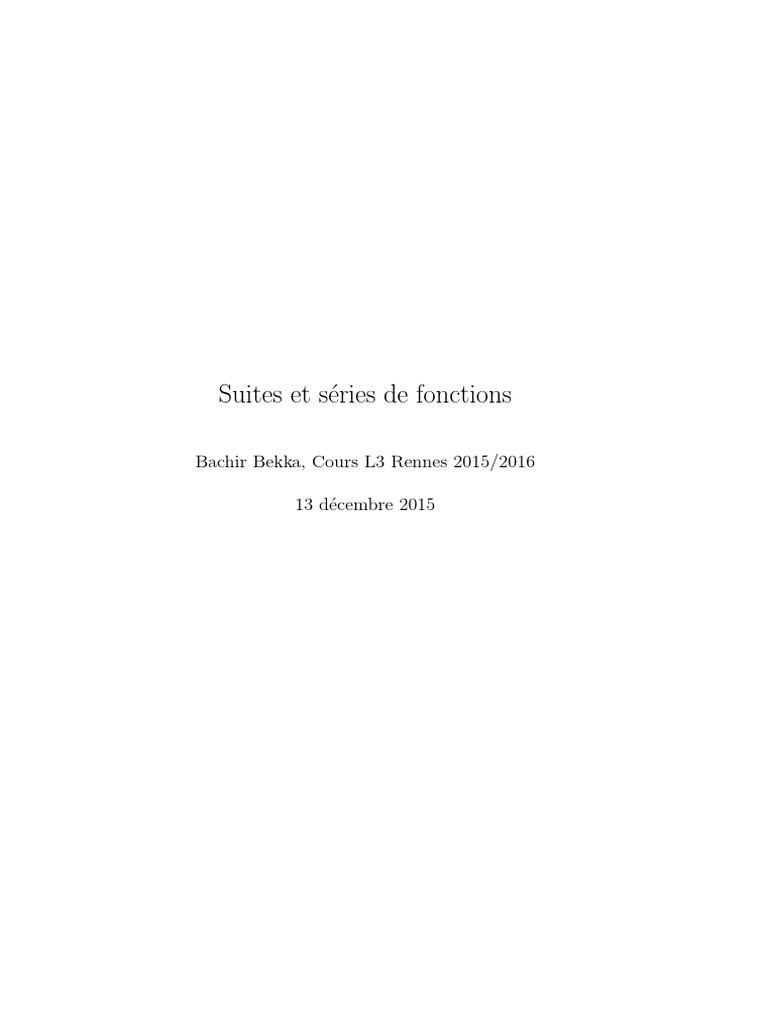 Ssf Cours Pdf