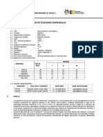 Visado Ecuaciones Diferenciales