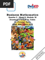 Business Mathematics: Quarter 2, Week 8-Module 18 Drawing A Graph or Table To Present Data ABM - BM11PAD-Ili-9