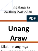 Pangangalaga Sa Sariling Kasuotan