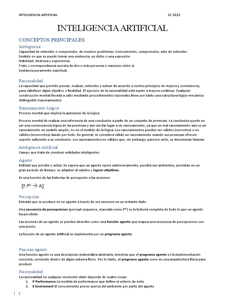 Inteligencia Artificial | Download Free PDF | Red neuronal artificial ...