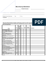 Blank Master Mock Survey Template