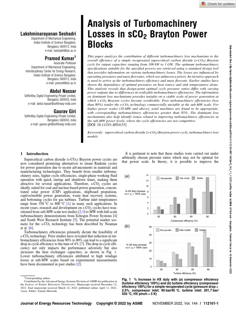 sCO2 Efficiency | PDF | Science & Mathematics | Computers