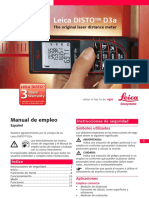 Leica Disto D3a User Manual 1109 776175 Es