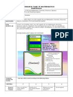 PERFORMANCE TASK IN MATHEMATICS Eportfolio