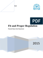 Da Afghanistan Bank regulation on fit and proper criteria