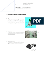 Different Shaper Machine Accessories and Attachements