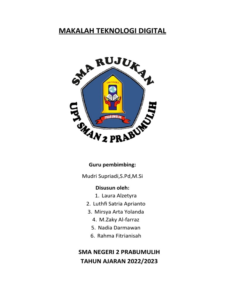Makalah Teknologi Digital dan Manfaatnya | PDF | Seni | Komputer