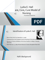 Lydia e Hall Care Core Cure Model of Nursing