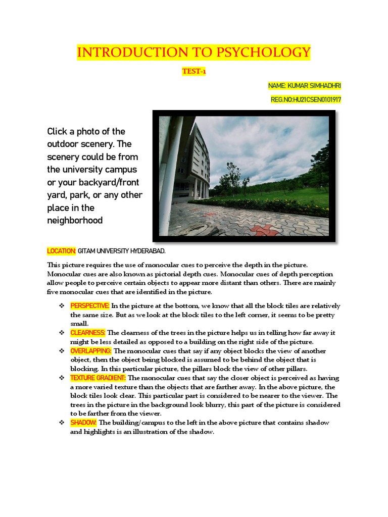 Introduction To Psychology | PDF