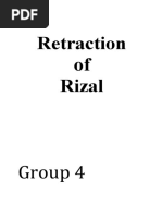 Retraction of Rizal