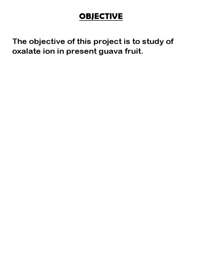 Guava Chemistry Project | PDF | Titration | Chemistry