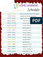 Home Learning Chart Mei