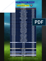 FIFA World Cup 2022 Schedule Bangladesh Time New