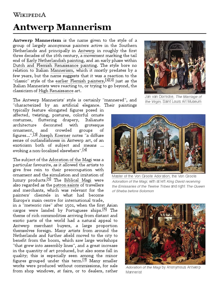 Antwerp Mannerism | PDF | The Arts | Paintings