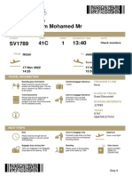 SV1789 Jeddah Flight Boarding Pass