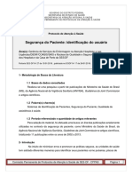 Segurança Do Paciente - Identificação Do Usuário