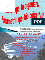 ROLUL APEI IN ORGANISM 1 - Conf. Nationala H.Parlament 24.01.2015