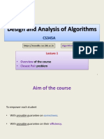 CS345 Algorithms II Lecture 1 CS345 2016