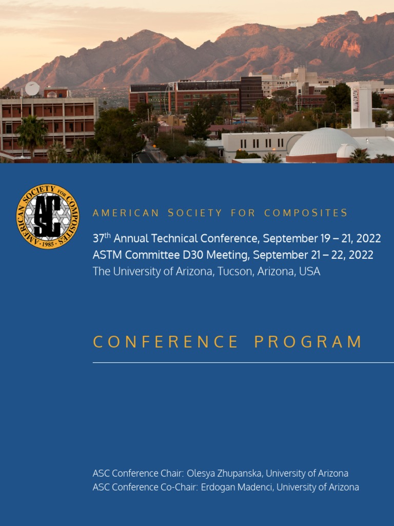 Program Final ASC Conference PDF Composite Material Fracture