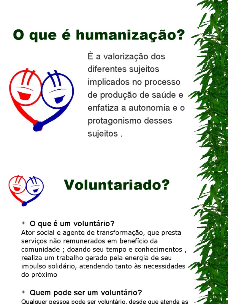 O Que É Humanização 1 | PDF