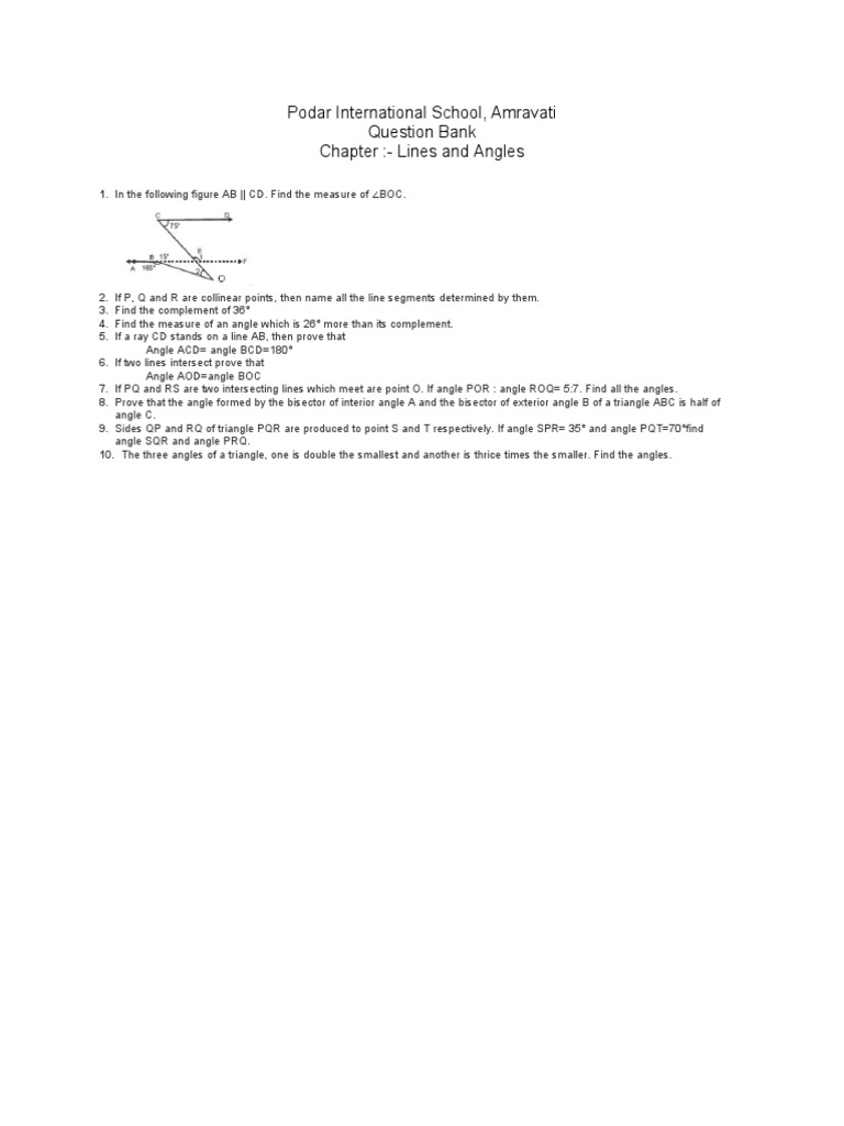 Lines and Angles | PDF | Teaching Methods & Materials | Technology ...