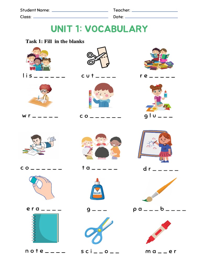 Phonics Excercise - Grade 1 | PDF