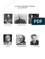 Cele mai importante personalități politice din România între anii 1940-1989