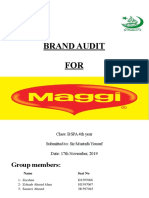 Brand Audit Report Maggi PDF