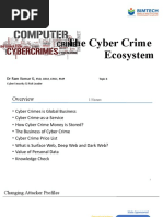 Topic 4 - Cyber Crime Ecosystem - DR Ram Kumar G