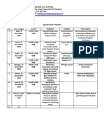 Contoh Agenda Kerja Pimpinan